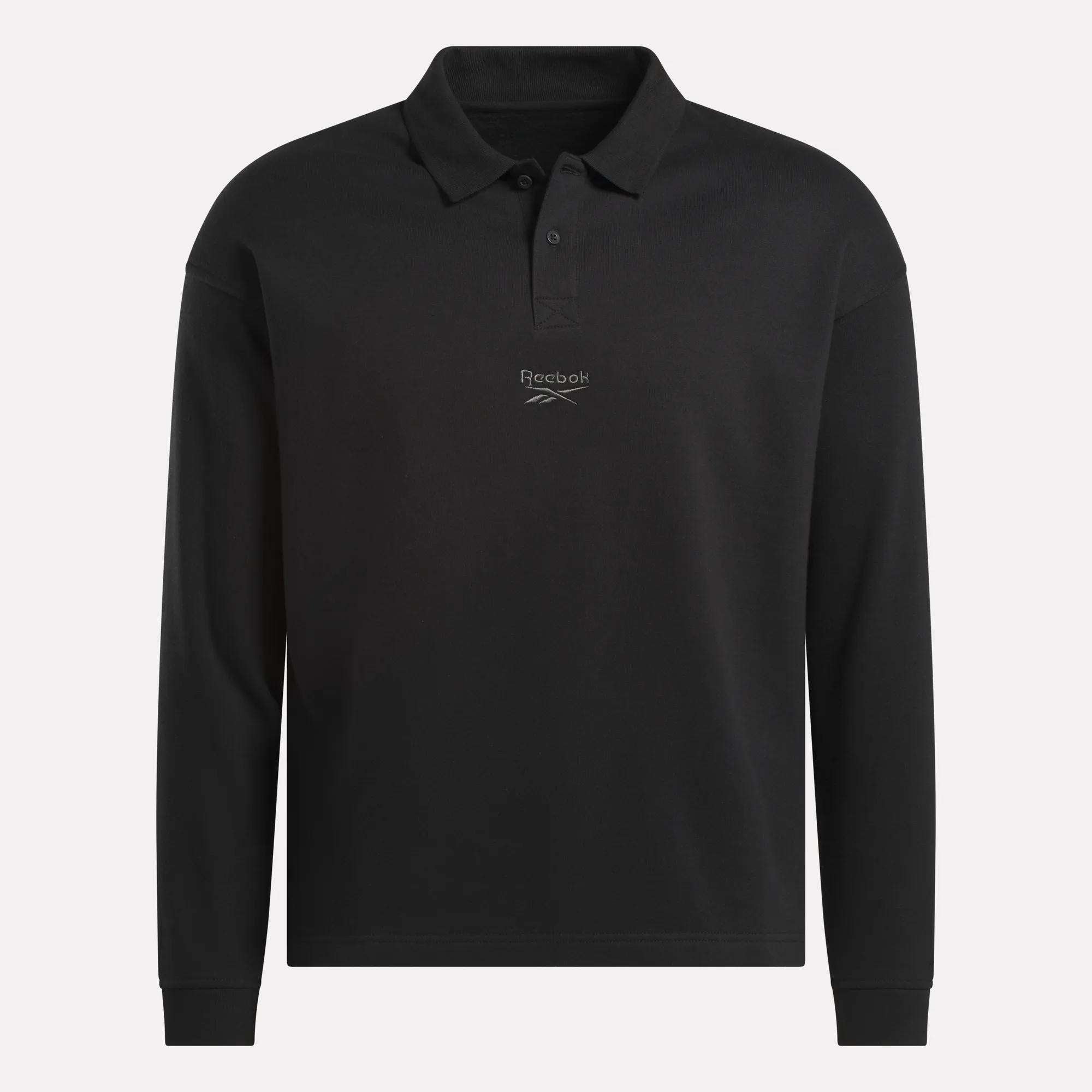 Men's Wardrobe Essentials Long Sleeve Polo Shirt - Image 4