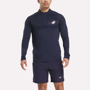 Men's Reebok x F45 Training Coach Quarter-Zip Top